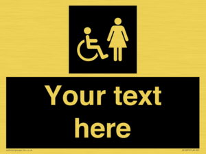 Custom information: black panel disabled and female